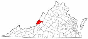 Map of Va: Alleghany County