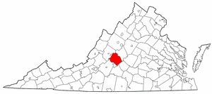 Map of Va: Amherst County