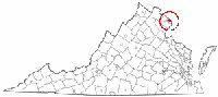 Map of Va: Arlington County