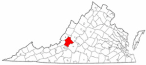 Map of Va: Botetourt County