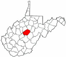 Map of Va: Braxton County