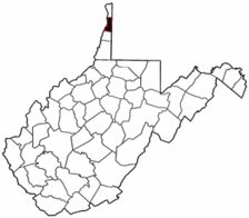 Map of Va: Brooke County