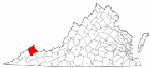 Map of Va: Buchanan County