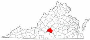 Map of Va: Campbell County