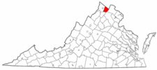 Map of Va: Clarke County