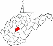 Map of Va: Clay County
