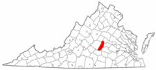 Map of Va: Cumberland County