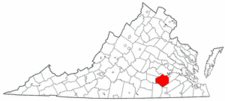Map of Va: Dinwiddie County