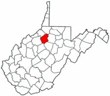 Map of Va: Doddridge County