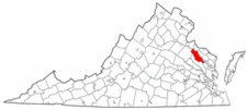 Map of Va: Essex County