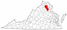 Map of Va: Fauquier County