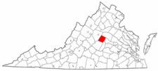 Map of Va: Fluvanna County