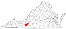 Map of Va: Floyd County