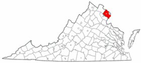 Map of Va: Fairfax County