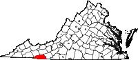 Map of Va: Grayson County