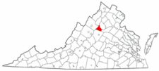Map of Va: Greene County