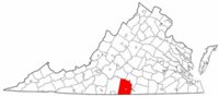 Map of Va: Halifax County