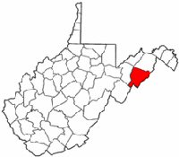 Map of Va: Hardy County