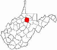 Map of W. Va: Harrison County
