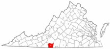 Map of Va: Henry County