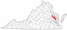 Map of Va: King & Queen County