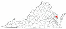 Map of Va: Lancaster County
