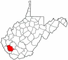 Map of Va: Logan County