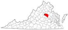 Map of Va: Louisa County