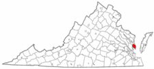 Map of Va: Mathews County