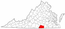 Map of Va: Mecklenburg County