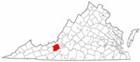 Map of Va: Montgomery County