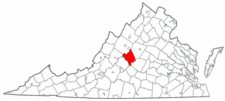 Map of Va: Nelson County