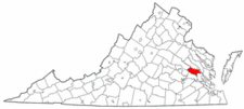 Map of Va: New Kent County