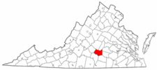 Map of Va: Prince Edward County