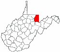 Map of Va: Preston County