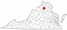 Map of Va: Rappahannock County