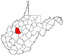 Map of Va: Roane County