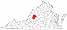 Map of Va: Rockbridge County