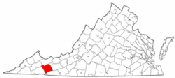 Map of Va: Smyth County