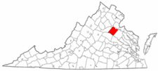 Map of Va: Spotsylvania County