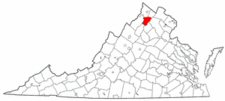 Map of Va: Warren County