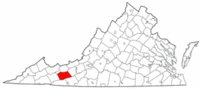 Map of Va: Wythe County